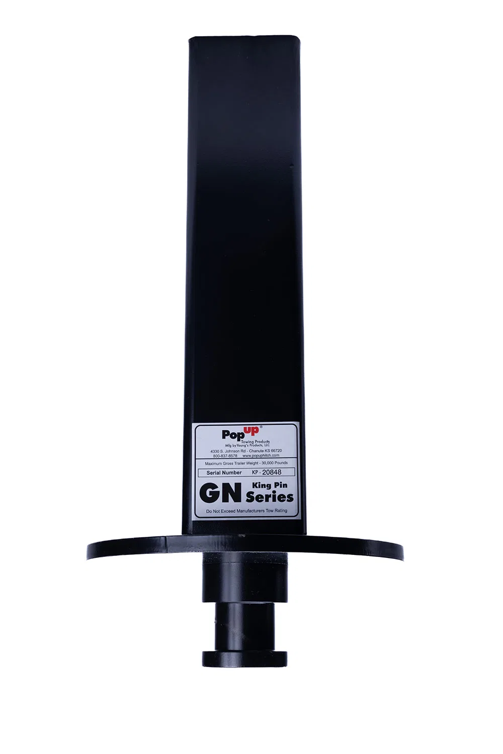 GN7 – POPUP-YOUNGS Fifth Wheel Trailer Hitch King Pin, Use With Semi-Tractor or Pickup Mounted Fifth Wheel Hitches an...